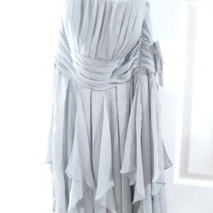 Sheer strapless dress